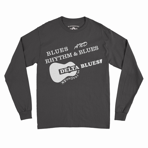 Small Batch Ltd Edition Delta Blues Fest 1984 Reissue Long Sleeve T-Shirt - longsleeveblack