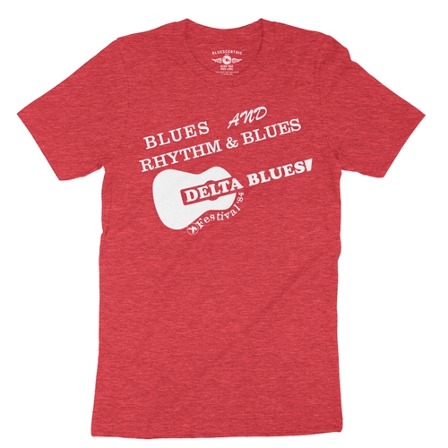 Small Batch Ltd Edition Delta Blues Fest 1984 Reissue T-Shirt - Lightweight Vintage Style - heatherredrocks
