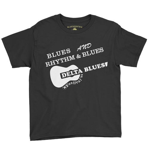 Small Batch Ltd Edition Delta Blues Fest 1984 Reissue Youth T-Shirt - Lightweight Vintage Children & Toddlers - youthblack