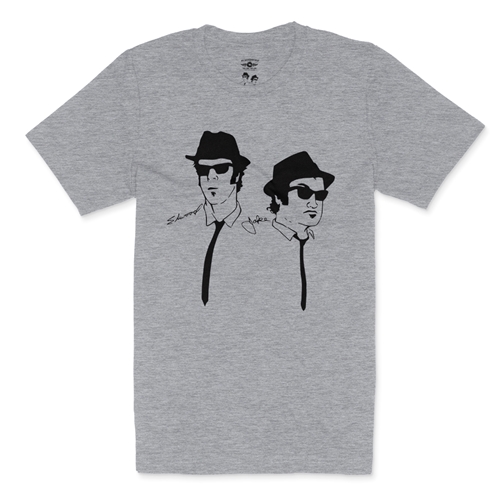 The Blues Brothers Silhouette T-Shirt - Lightweight Vintage Style - heatherathletic