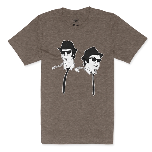 The Blues Brothers Silhouette T-Shirt - Lightweight Vintage Style - heatherbigmuddy