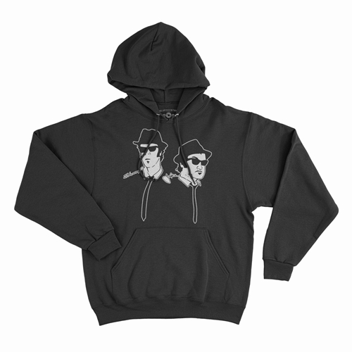 The Blues Brothers Silhouette Pullover Jacket - hoodieblack