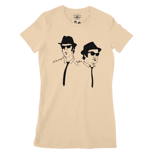 The Blues Brothers Silhouette Ladies T Shirt - Relaxed Fit - ladiessanddune