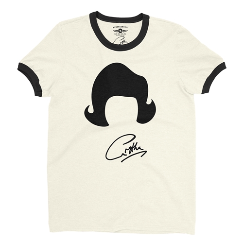  Aretha Franklin Flipped Bob Ringer T-Shirt - ringernaturalblacktrim