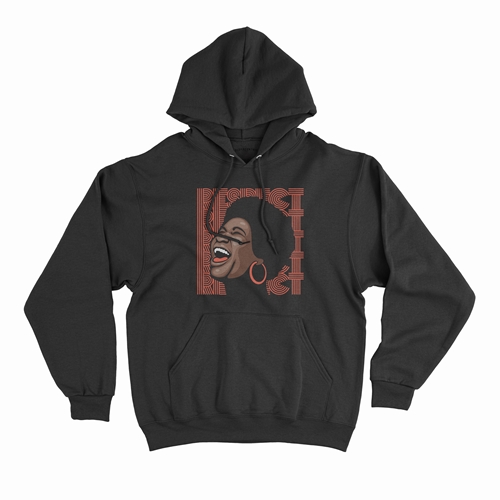 Aretha Respect Hoops Pullover Jacket - hoodieblack