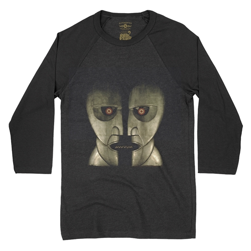 Pink Floyd Black Division Bell Baseball T-Shirt - raglanblackblacksleeve