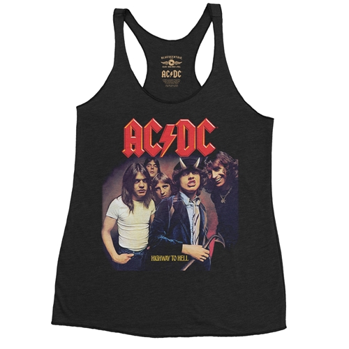 AC/DC Highway To Hell Album Cover Album Cover Racerback Tank - Women