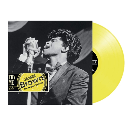 James Brown - Try Me: Selected Singles 1957-1958 Vinyl Record (New, Imported, Yellow Colored Vinyl)