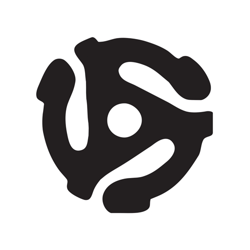  45 Record Adapter Vinyl Decal - vinylyellow