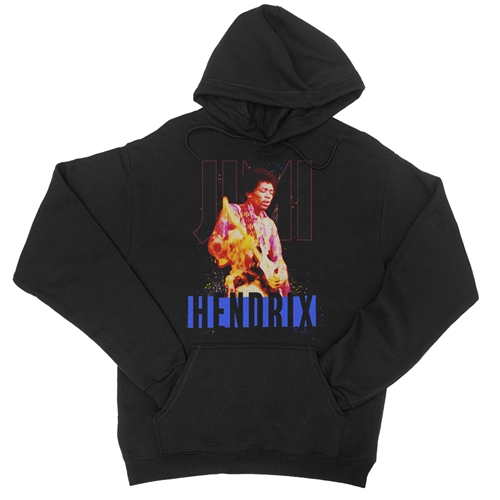 Jimi Hendrix Paint Splatter Pullover Jacket - hoodieblack