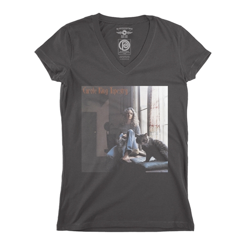 Carole King Tapestry Album V-Neck T Shirt - Women