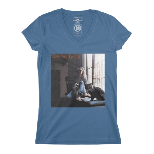 Carole King Tapestry Album V-Neck T Shirt - Women