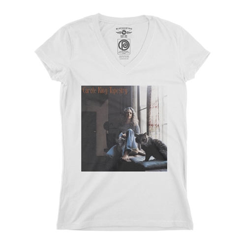 Carole King Tapestry Album V-Neck T Shirt - Women