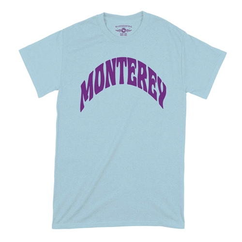 "Monterey" Pop Fest T-Shirt - Classic Heavy Cotton  - classiclightblue