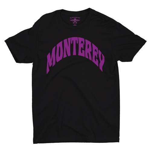 "Monterey" Pop Fest T-Shirt - Lightweight Vintage Style - vintageblack