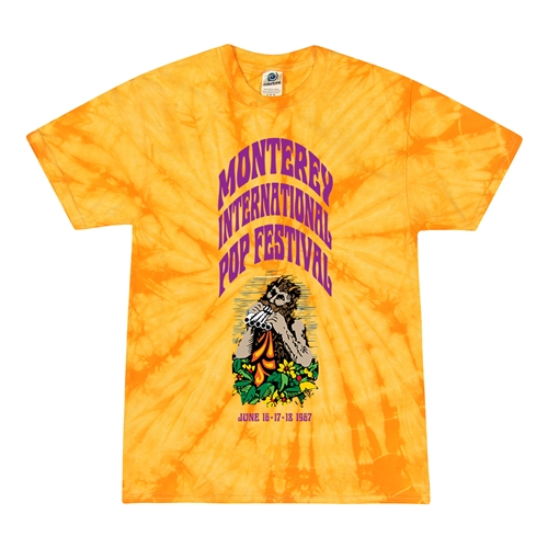 Ltd. Issue Monterey Pop Festival Tie-Dye T-Shirt - Monterey Yellow
