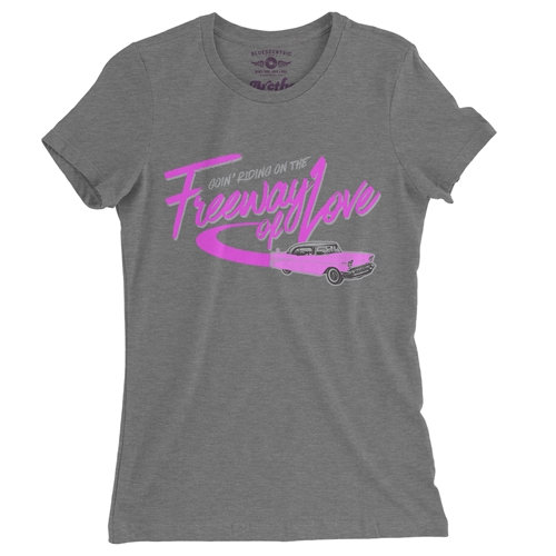 Aretha Franklin Freeway of Love Ladies T Shirt - Relaxed Fit - ladiesdeepheather