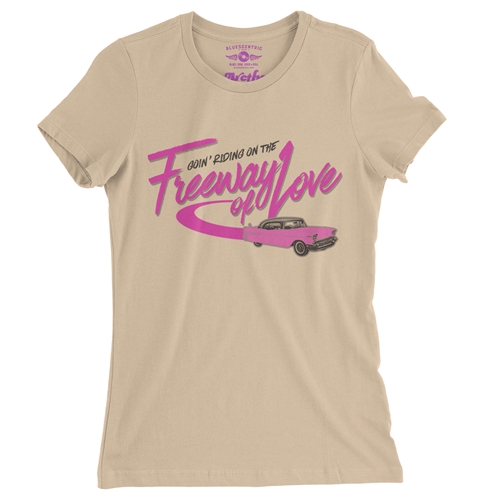 Aretha Franklin Freeway of Love Ladies T Shirt - Relaxed Fit - ladiessanddune