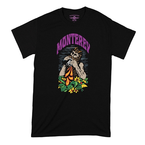 Colorful Monterey Pop T-Shirt - Classic Heavy Cotton - classicblack