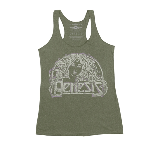 Vintage Genesis Hair Logo Tee Racerback Tank - Women