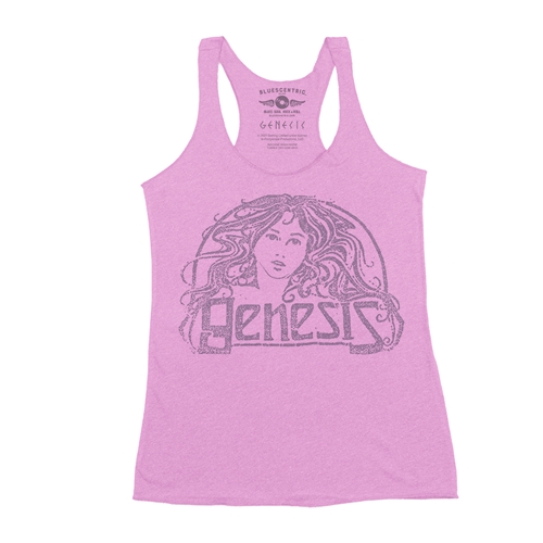 Vintage Genesis Hair Logo Tee Racerback Tank - Women