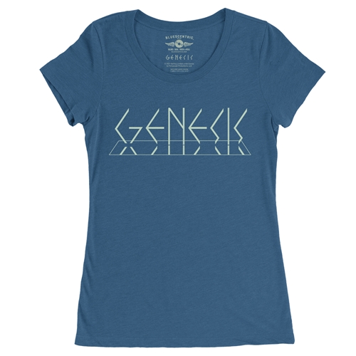 Genesis Lamb Logo Ladies T Shirt - Relaxed Fit - ladiesblue