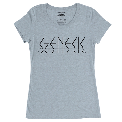 Genesis Lamb Logo Ladies T Shirt - Relaxed Fit - ladiesheatherprismblue