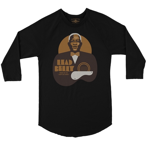 Lead Belly Last Night Baseball T-Shirt - raglanblackblacksleeve