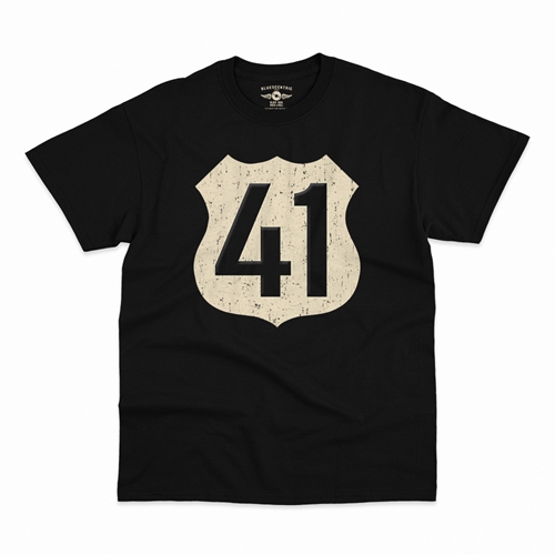 Highway 41 T-Shirt - Classic Heavy Cotton - classicblack