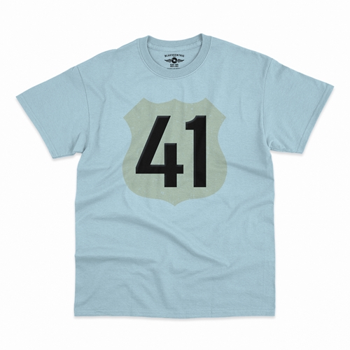 Highway 41 T-Shirt - Classic Heavy Cotton - classiclightblue