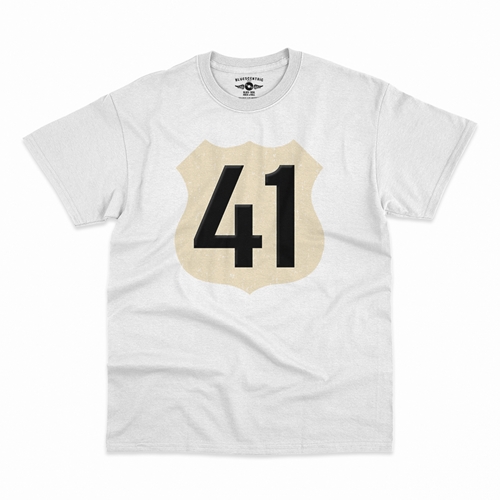 Highway 41 T-Shirt - Classic Heavy Cotton - white