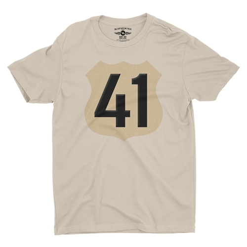 Highway 41 T-Shirt - Lightweight Vintage Style - vintagecream