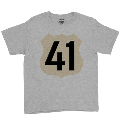 Highway 41 Youth T-Shirt - Lightweight Vintage Children & Toddlers - youthheatherathletic