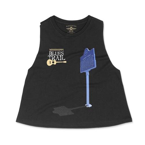 (NOIMG)Mississippi Blues Trail Albert King Racerback Crop Top - Women