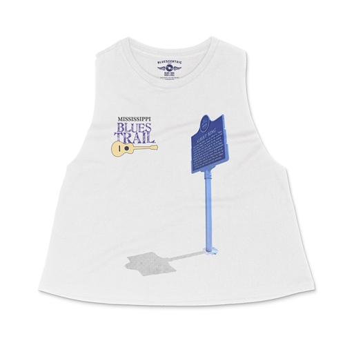 (NOIMG)Mississippi Blues Trail Albert King Racerback Crop Top - Women