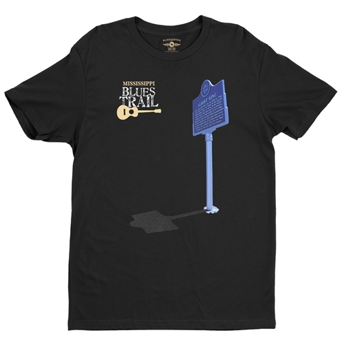 Mississippi Blues Trail Albert King T-Shirt - Lightweight Vintage Style - vintageblack