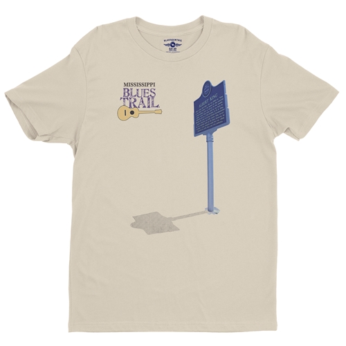 Mississippi Blues Trail Albert King T-Shirt - Lightweight Vintage Style - vintagecream