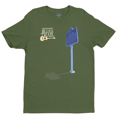 Mississippi Blues Trail Albert King T-Shirt - Lightweight Vintage Style - vintageolive
