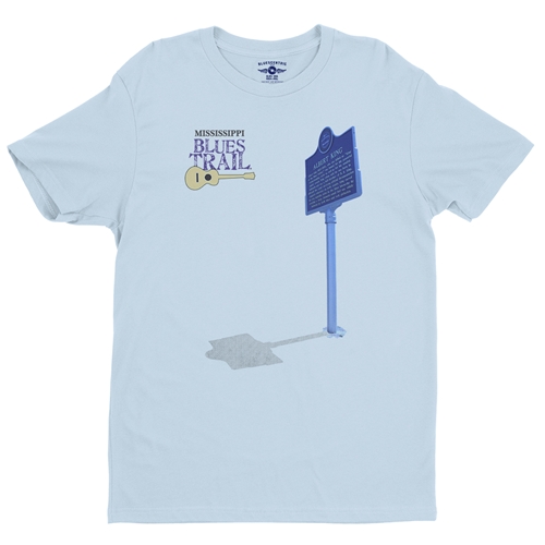 Mississippi Blues Trail Albert King T-Shirt - Lightweight Vintage Style - vintagethrowbackblue