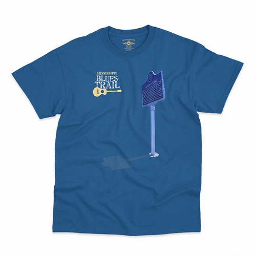 Mississippi Blues Trail Albert King T-Shirt - Classic Heavy Cotton - classicroyalblue
