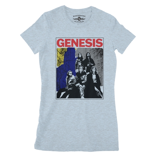 Genesis NYC 1972 Ladies T Shirt - Relaxed Fit - ladiesheatherprismblue