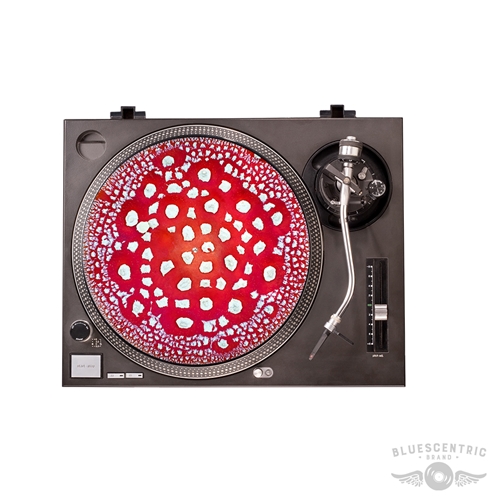 Graphic Red Mushroom Cap Turntable Slip Mat