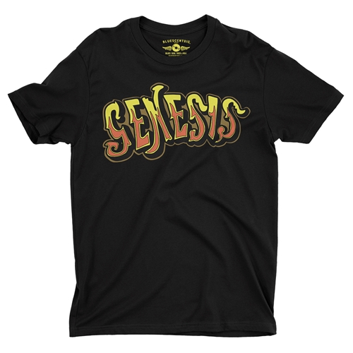 Genesis Croquet Logo T-Shirt - Lightweight Vintage Style - vintageblack