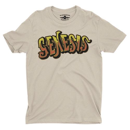 Genesis Croquet Logo T-Shirt - Lightweight Vintage Style - vintagecream