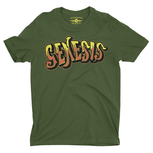 Genesis Croquet Logo T-Shirt - Lightweight Vintage Style - vintageolive