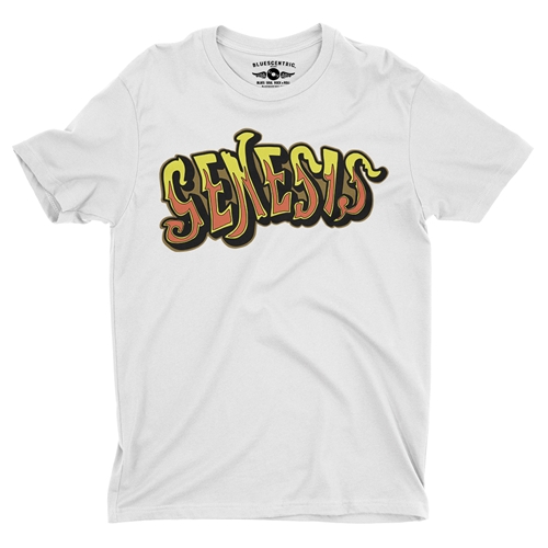 Genesis Croquet Logo T-Shirt - Lightweight Vintage Style - vintagewhite