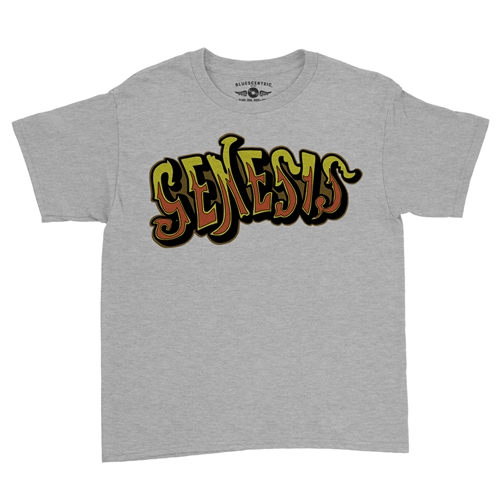 Genesis Croquet Logo Youth T-Shirt - Lightweight Vintage Children & Toddlers - youthheatherathletic