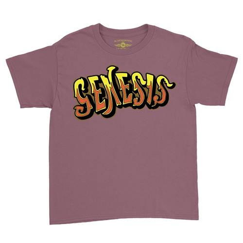 Genesis Croquet Logo Youth T-Shirt - Lightweight Vintage Children & Toddlers - youthheathermaroon