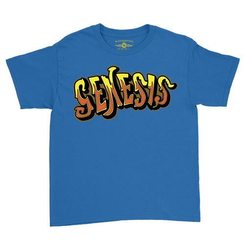 Genesis Croquet Logo Youth T-Shirt - Lightweight Vintage Children & Toddlers - youthroyalblue