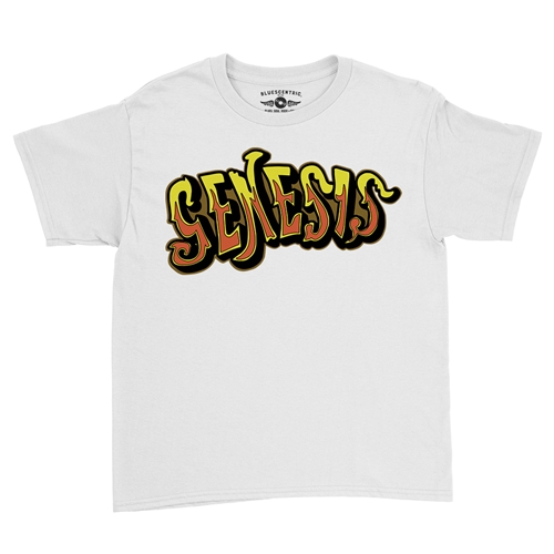 Genesis Croquet Logo Youth T-Shirt - Lightweight Vintage Children & Toddlers - youthwhite
